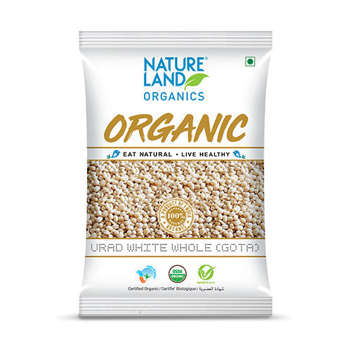 Organic Urad White Whole (Gota) 1 Kg