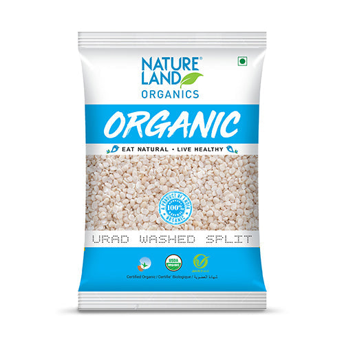 Organic White Urad Washed Split Dal 1Kg