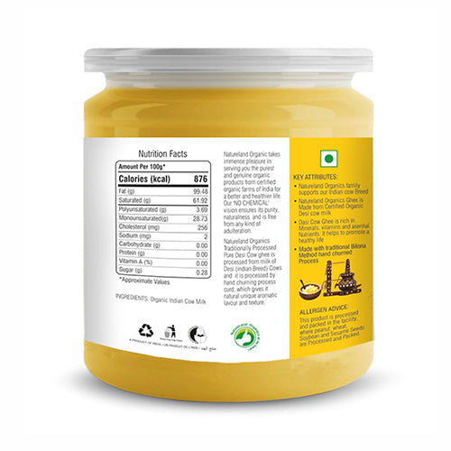 Organic Premium Cow Desi Ghee 400 ml