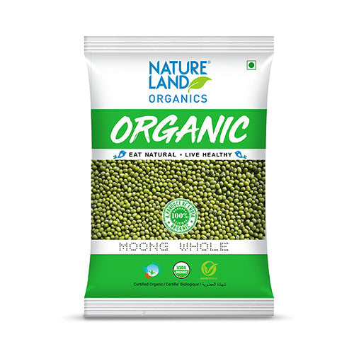 Organic Moong Whole 500 Gm