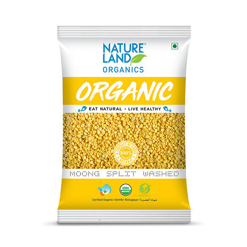 Organic Moong Split Washed 500 Gm