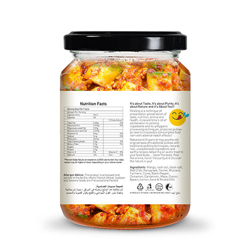 Organic Mango Pickle 350 Gm