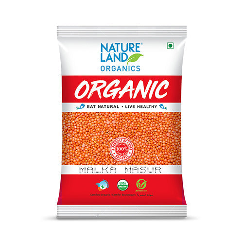 Organic Malka Masur/Lal Masur 500 Gm