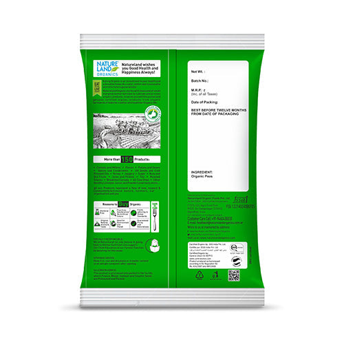 Organic Green Dry Peas 500 Gm