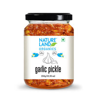 Organic Garlic Pickle 350 Gm