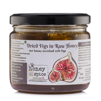 Dried Figs in Raw Honey 350gm