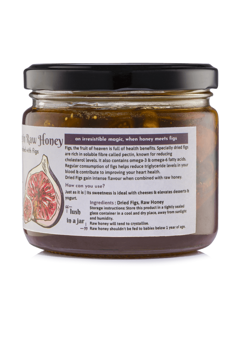 Dried Figs in Raw Honey 350gm