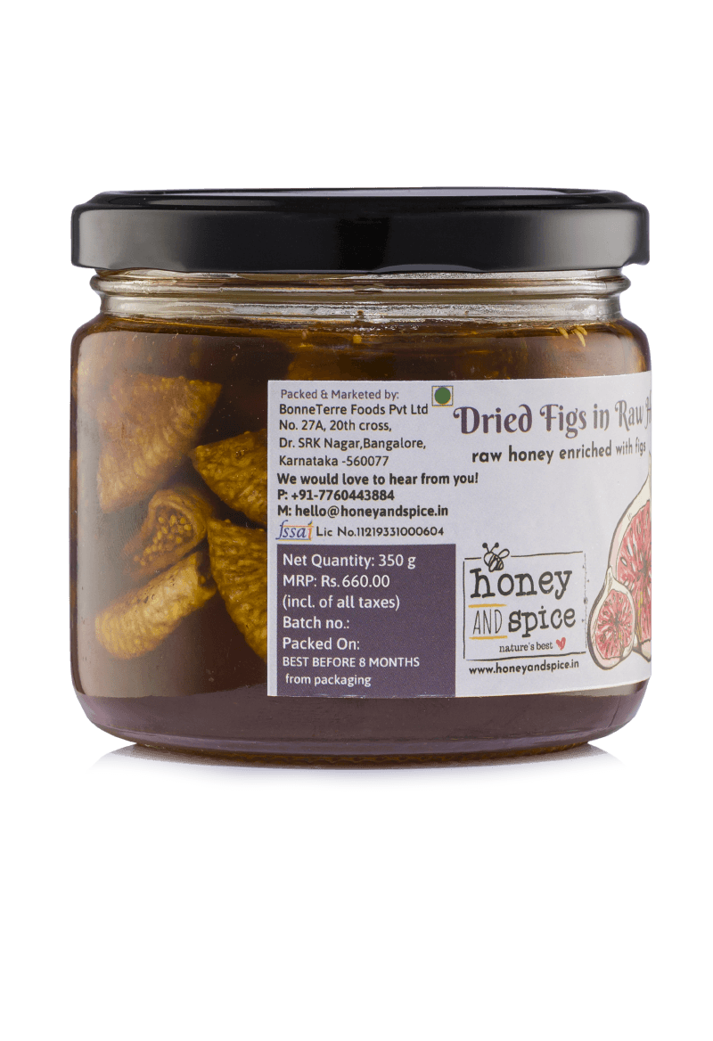 Dried Figs in Raw Honey 350gm