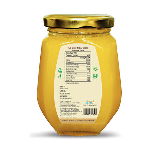 Organic A2 Desi Cow Ghee 350 Ml