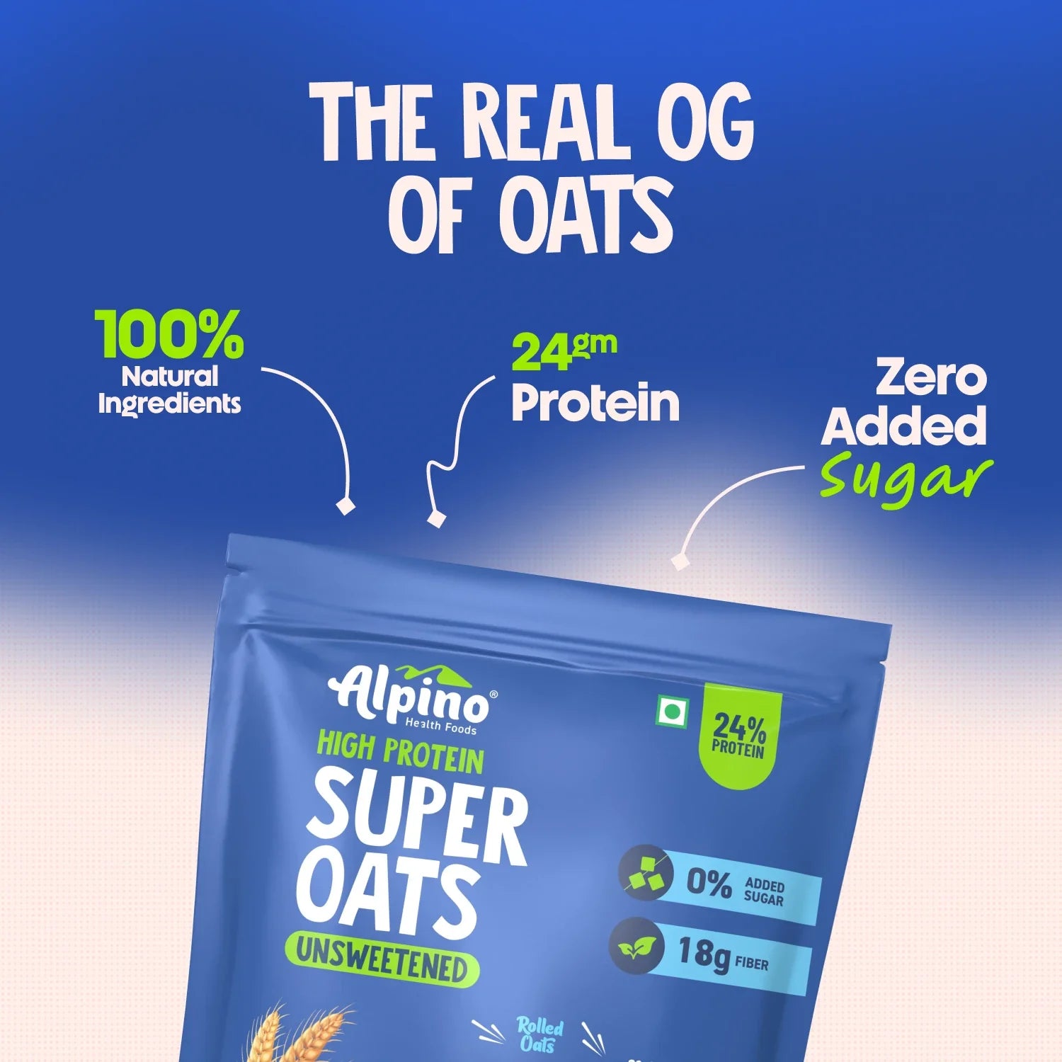 High Protein Super Rolled Oats Unsweetened 1kg