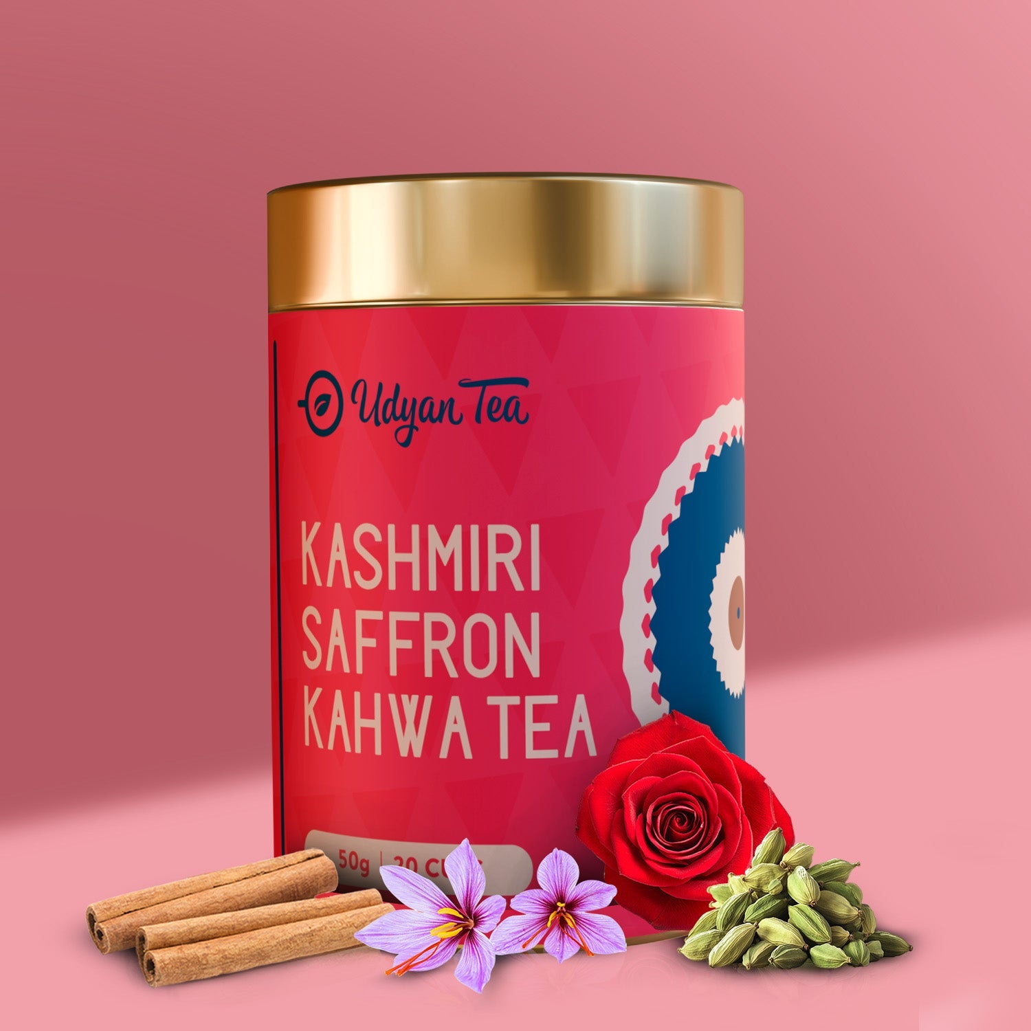 Udyan Tea Kashmiri Saffron Kahwa Tea - Veeha Foods
