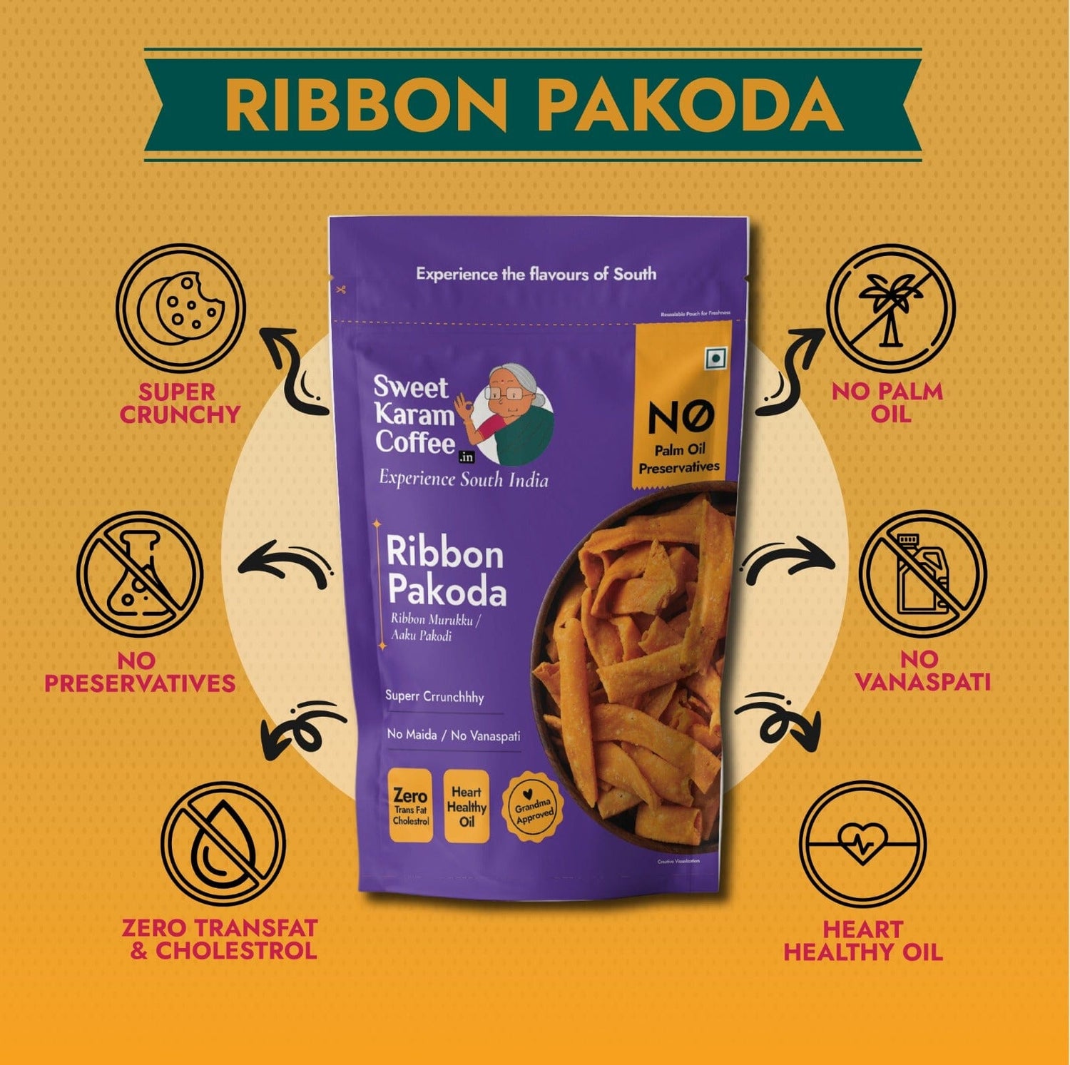 Ribbon Pakoda (Ribbon Murukku)