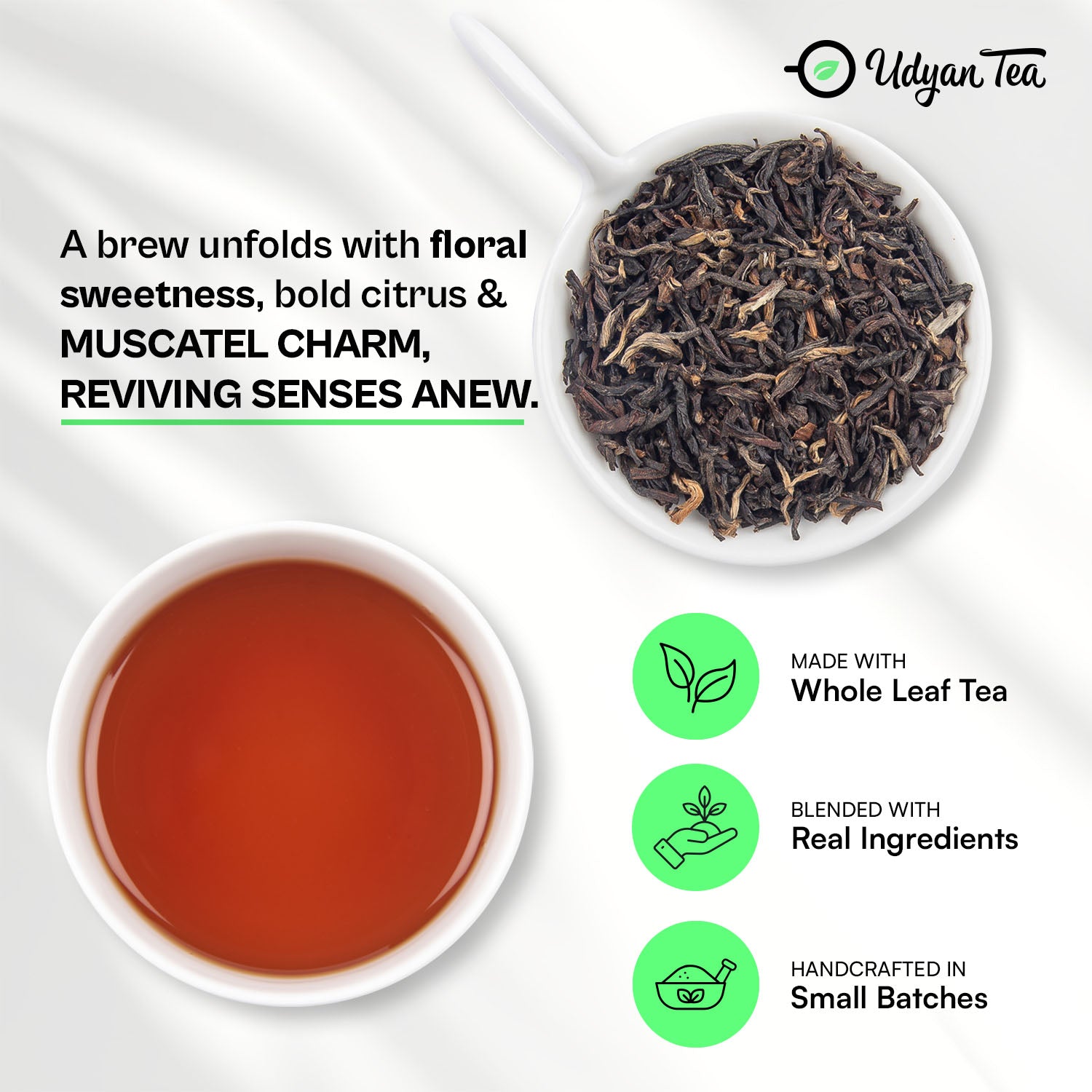 Udyan Tea Darjeeling Muscatel Gold Black Tea - Veeha Foods