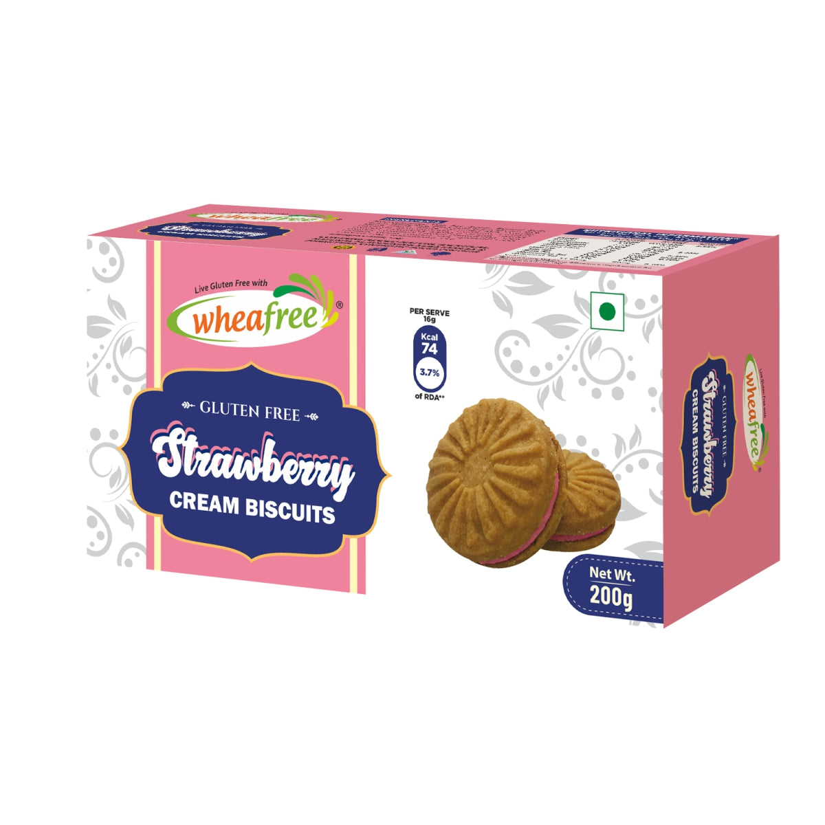 Gluten Free Strawberry Cream Biscuits- 200g