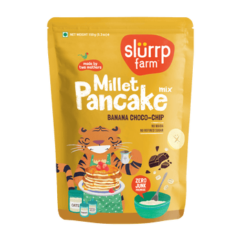 Banana Choco-Chip Millet Pancake