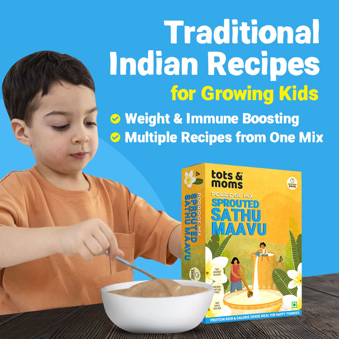 Tots and Moms Sprouted Sathu Maavu Multigrain Health Mix - 200 gms ...