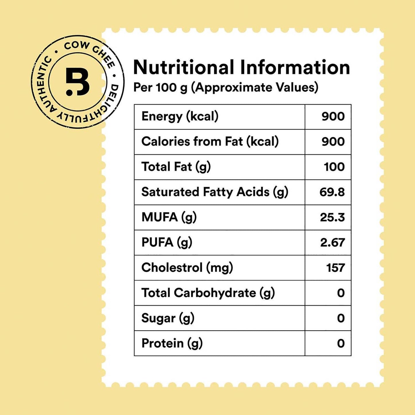 Cultured Cow Ghee 1 Ltr