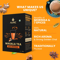 Auric Masala Tea - Kadak Masala Chai Powder with Moringa