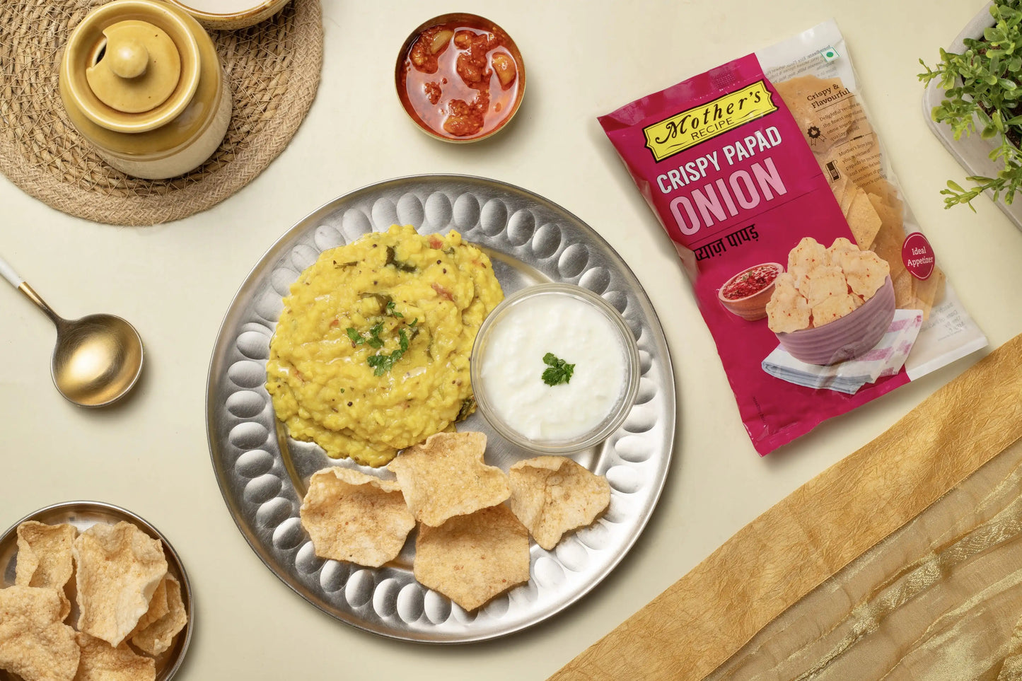 Onion Crispy Papad 100 gm