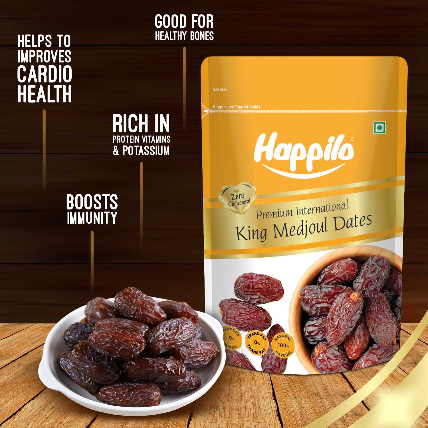 Happilo Premium International King Medjoul Dates