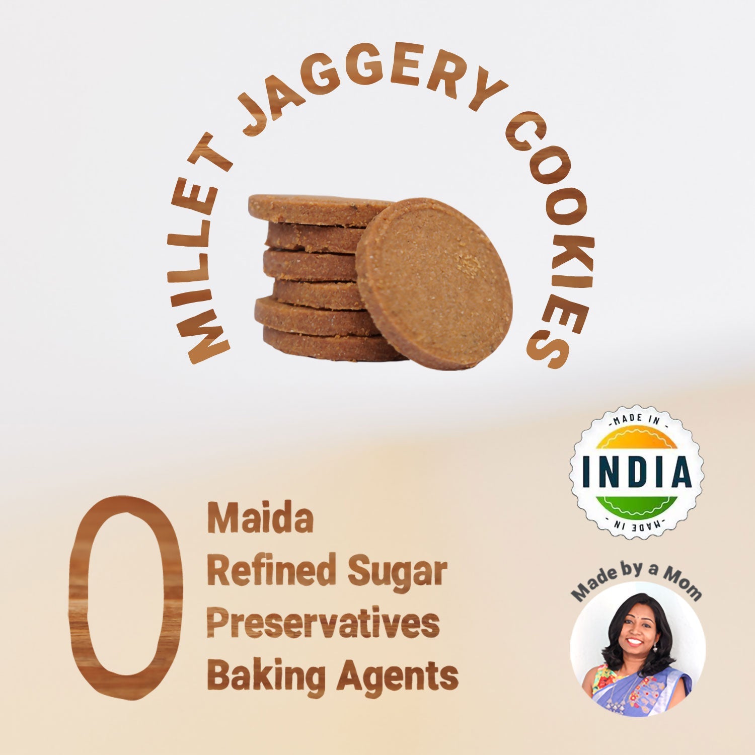 Nuts & Seeds | Millet & Jaggery Cookies - 150g