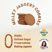 Sweet & Savoury | Millet & Jaggery Cookies - 150g