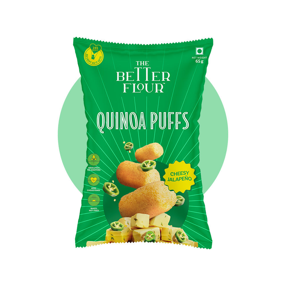 Cheesy Jalapeno Quinoa Puffs