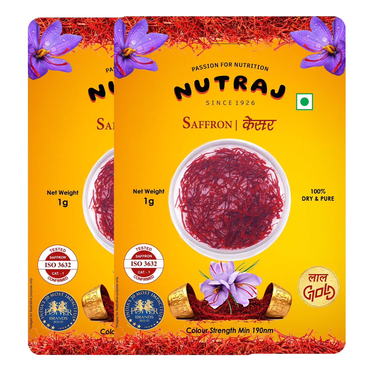 Nutraj Original Saffron Blister Card 0.5gm