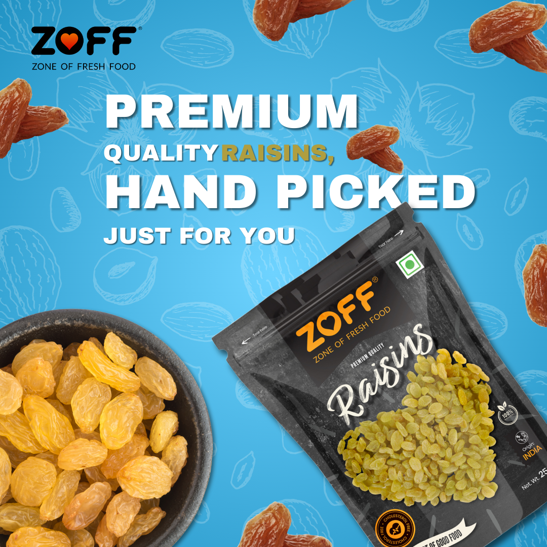 Zoff Green Raisins  Net weight -250g