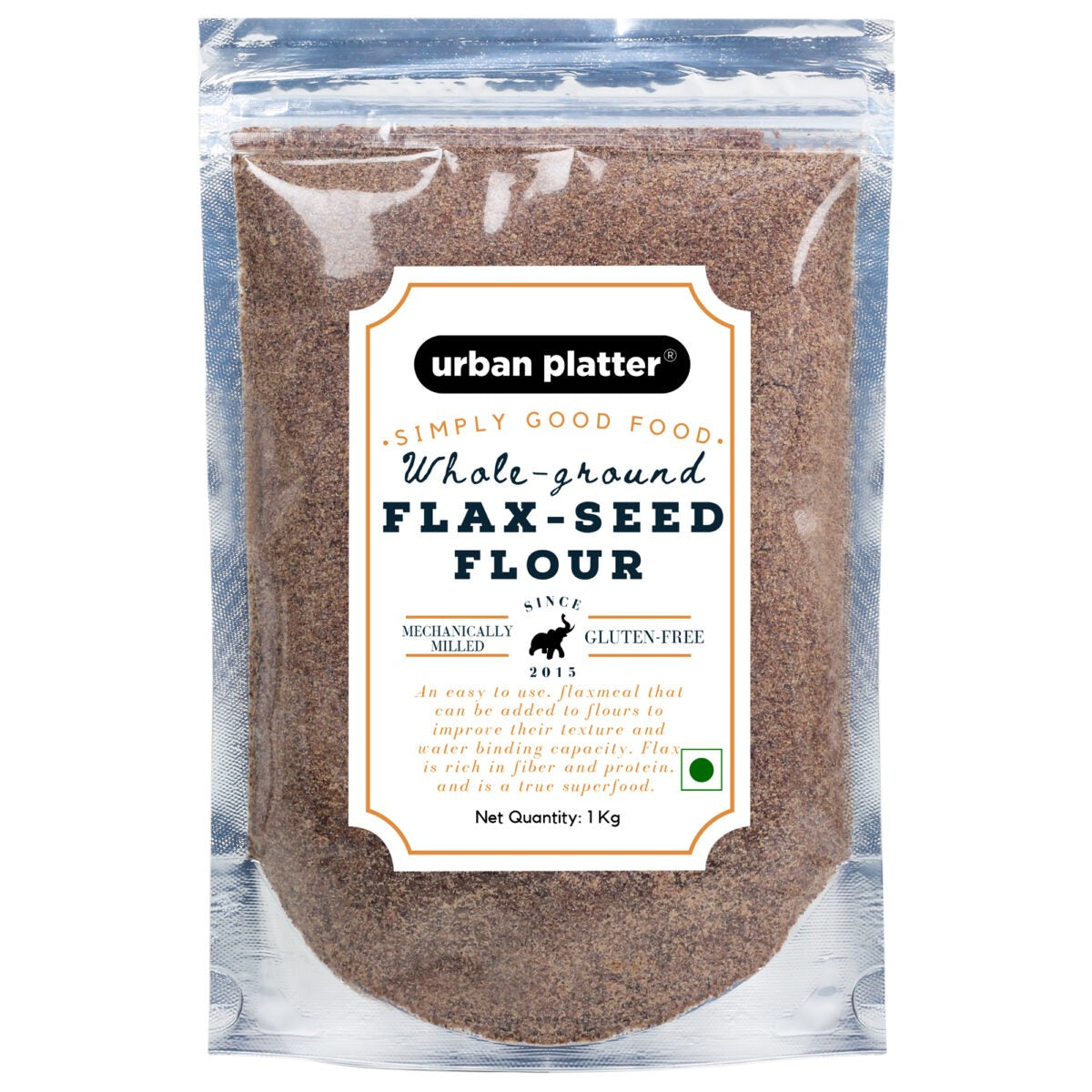 Urban Platter Whole Ground Flax Seed Flour - 1 kg