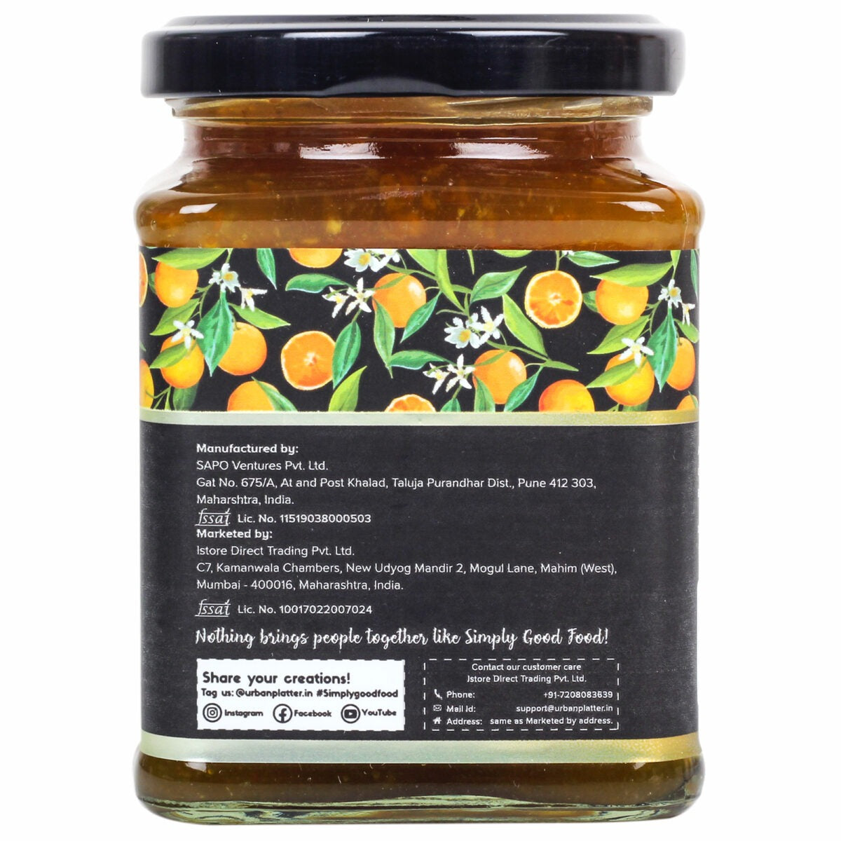 Urban Platter Chunky Orange Marmalade - 330 gms