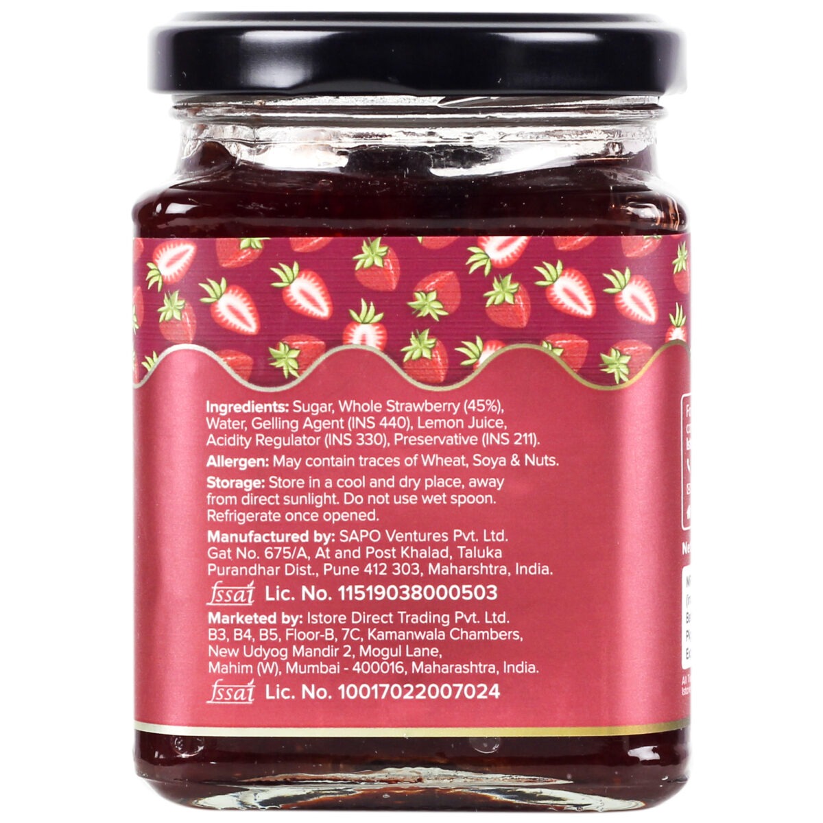 Urban Platter Strawberry Conserve - 330 gms