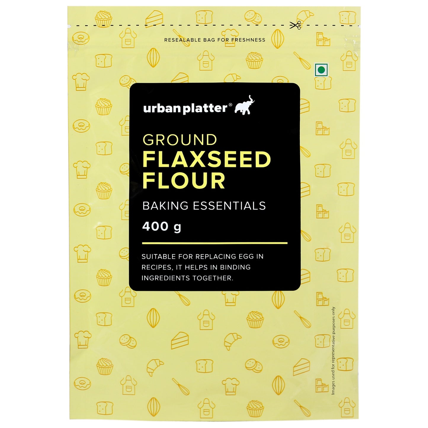 Urban Platter Whole Ground Flax Seed Flour - 400 gms