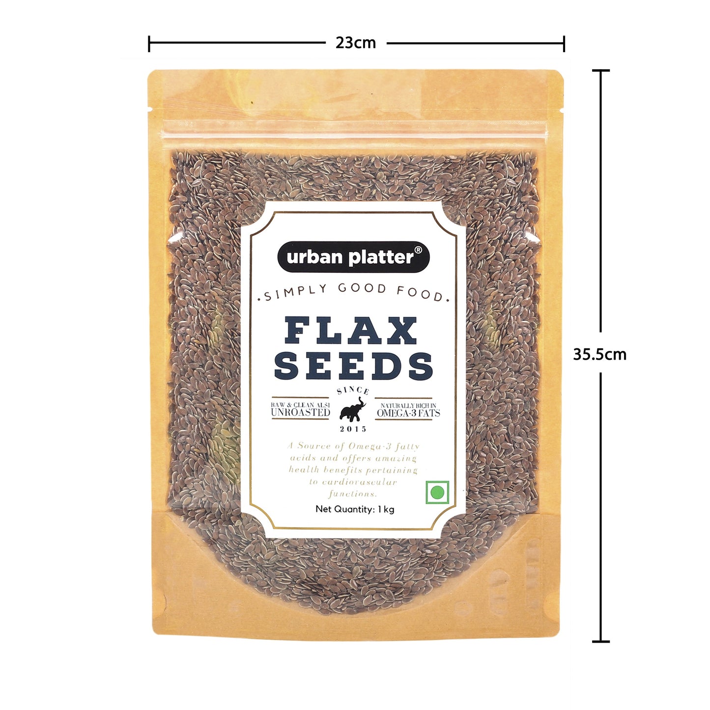 Urban Platter Raw Flax Seeds - 1kg