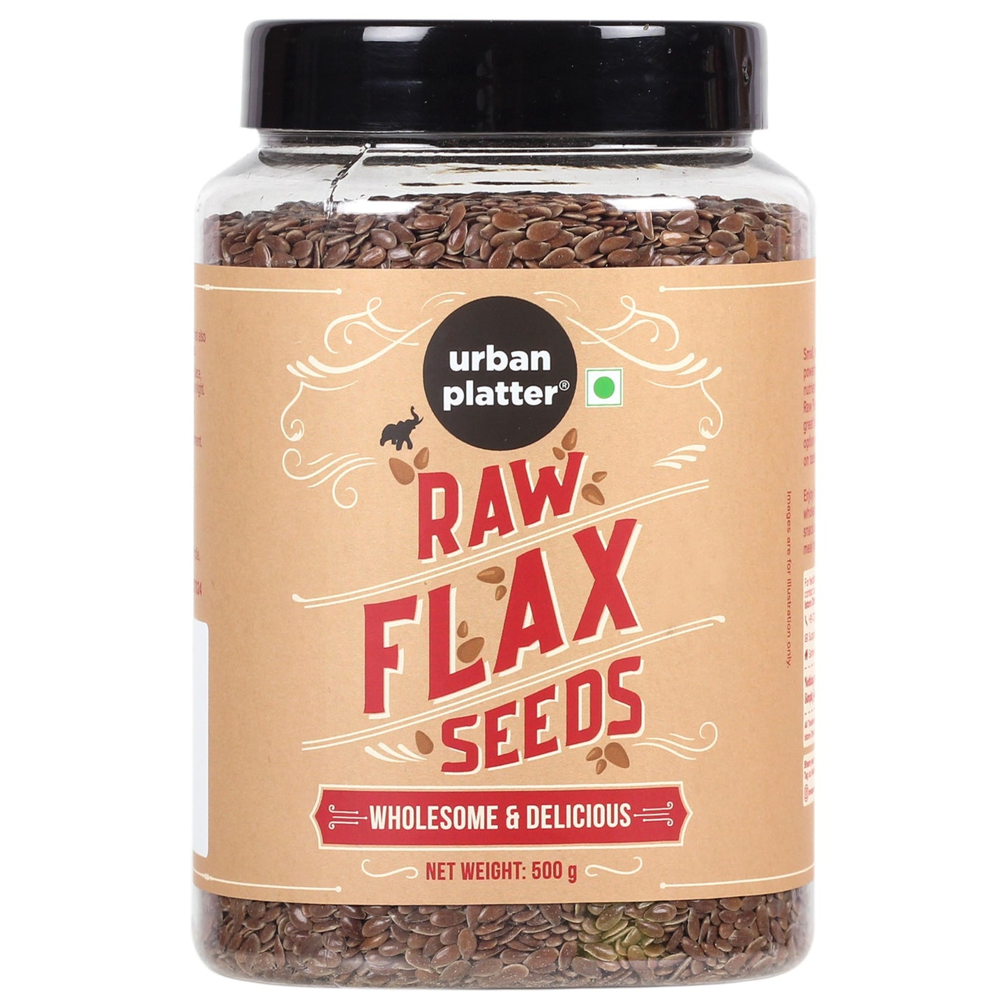 Urban Platter Raw Flax Seeds - 500 gms