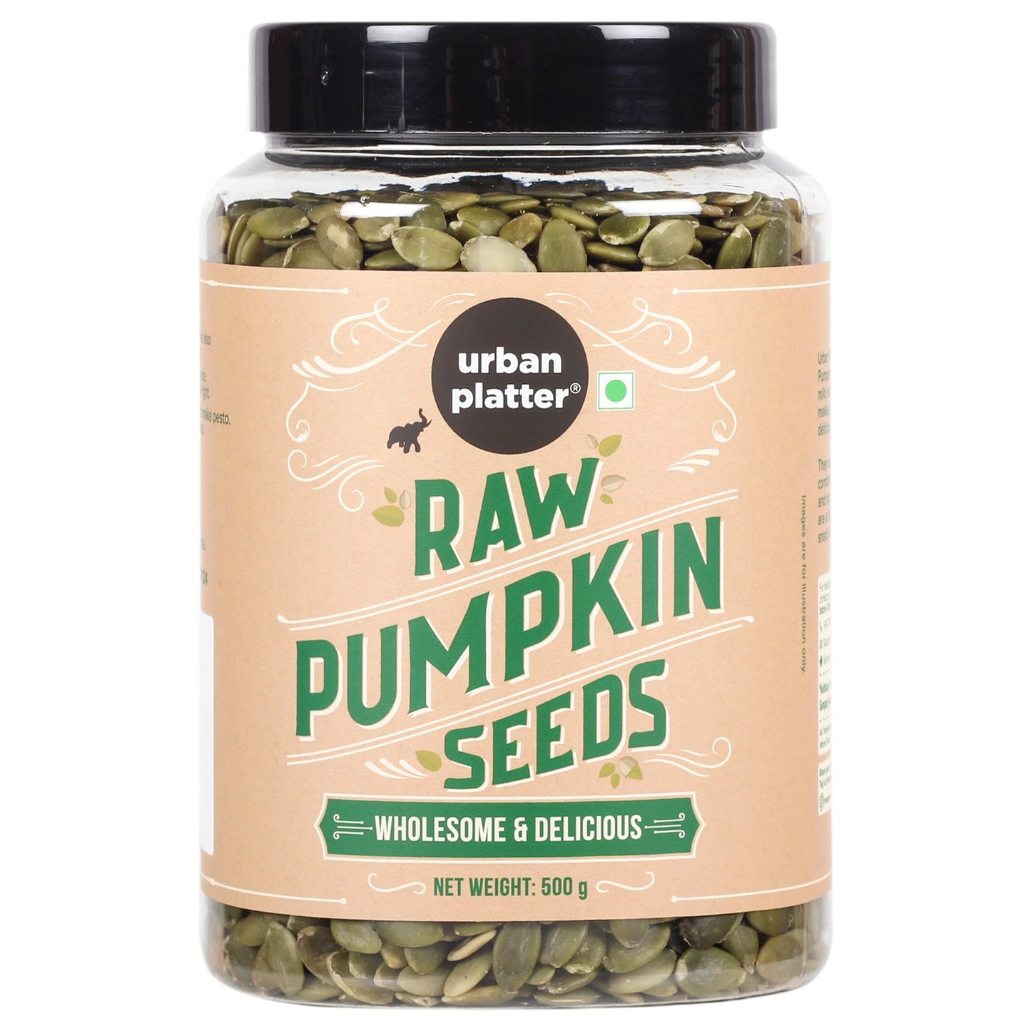 Urban Platter Raw Pumpkin Seeds - 500gms