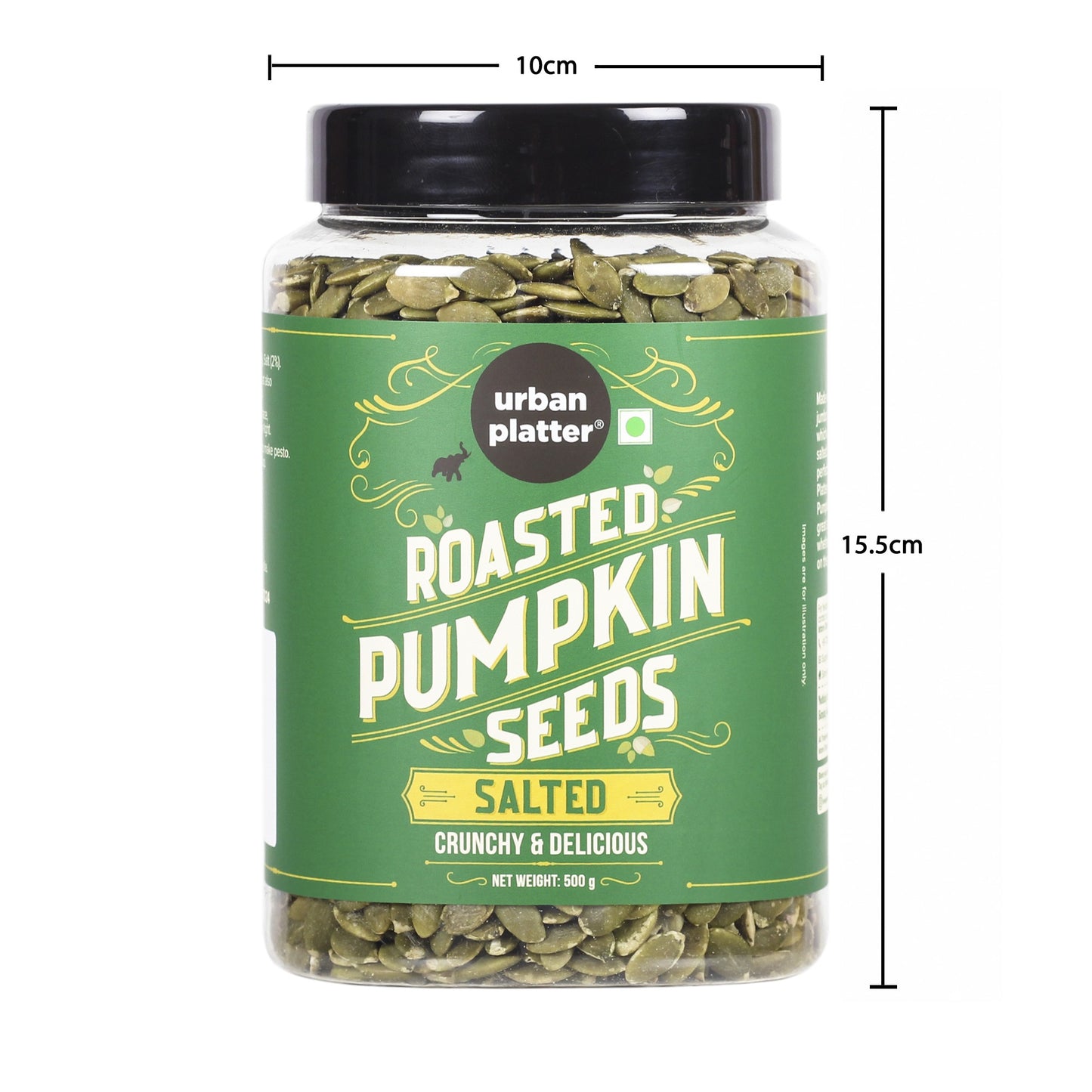 Urban Platter Roasted & Salted Pumpkin Seeds - 500 gms