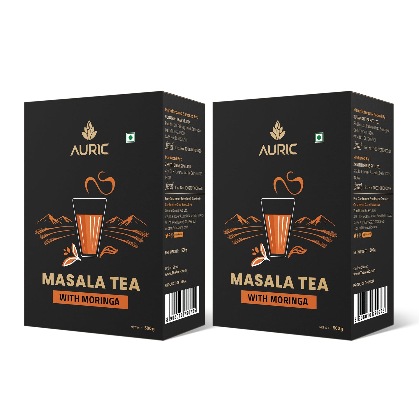 Auric Masala Tea - Kadak Masala Chai Powder with Moringa