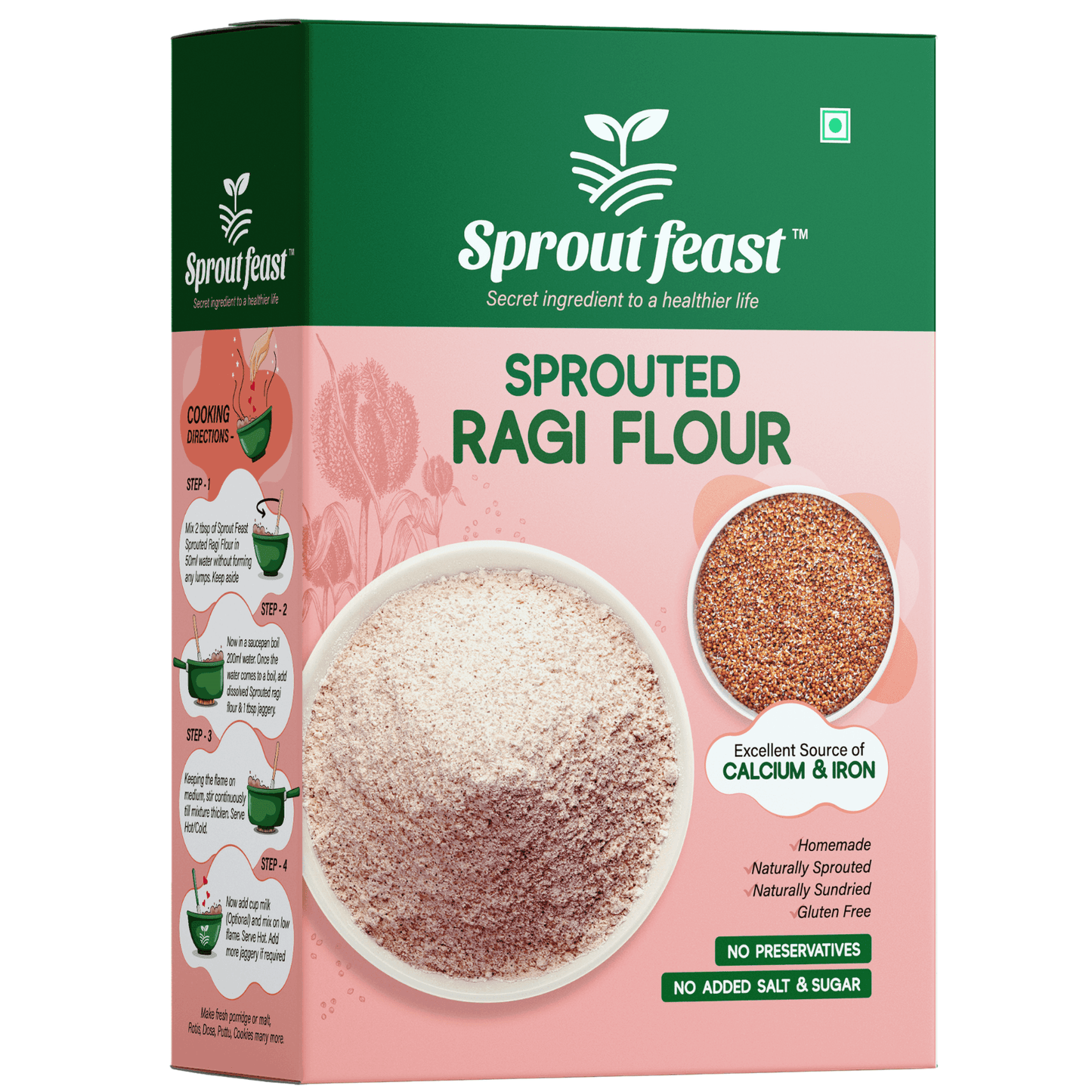 Sprouted Feast Sprouted Ragi Flour