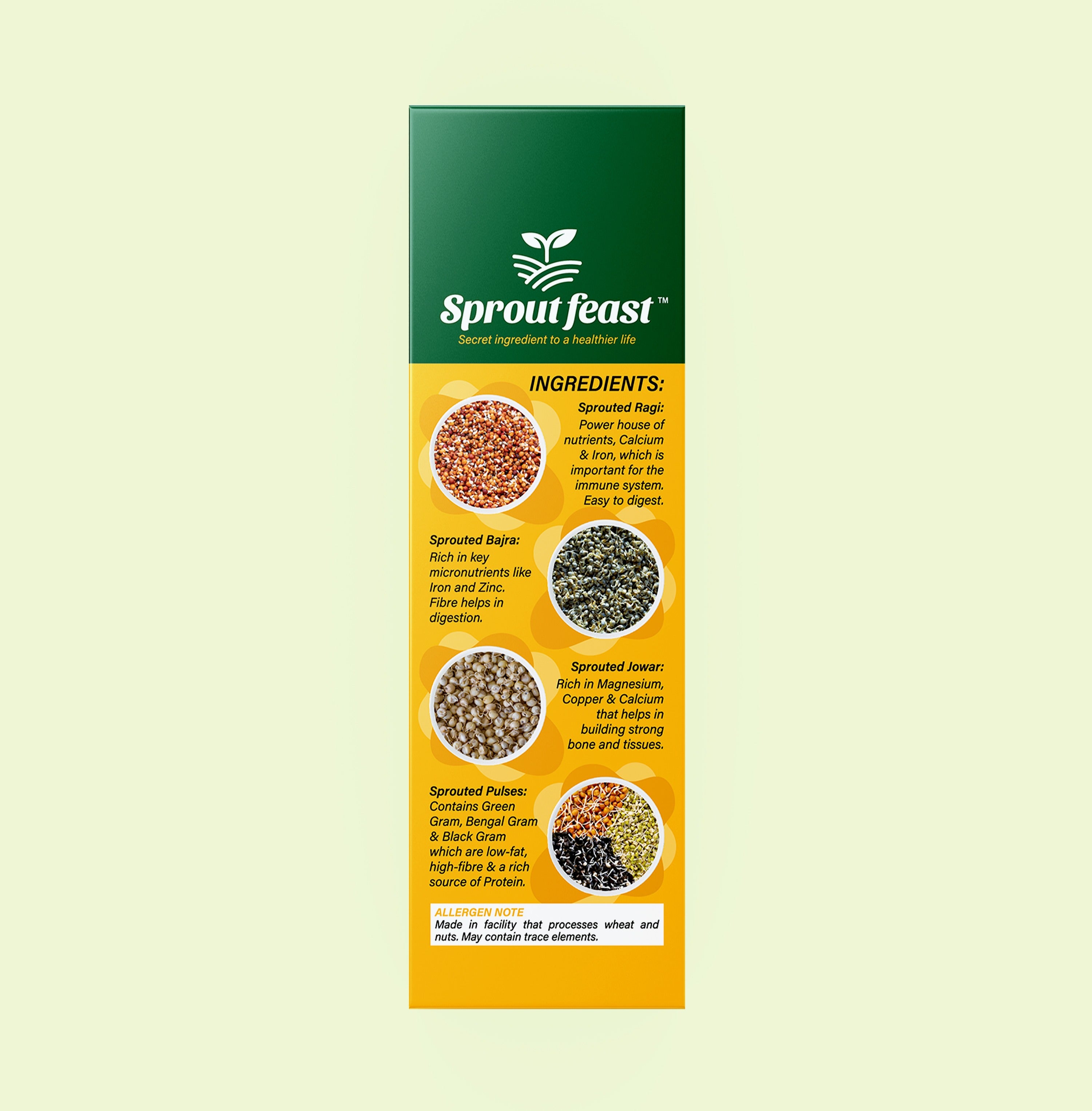 Spruted Mix Sprouted Feast Sprouted Multigrain Add on Mix Flour - Veeha Foods