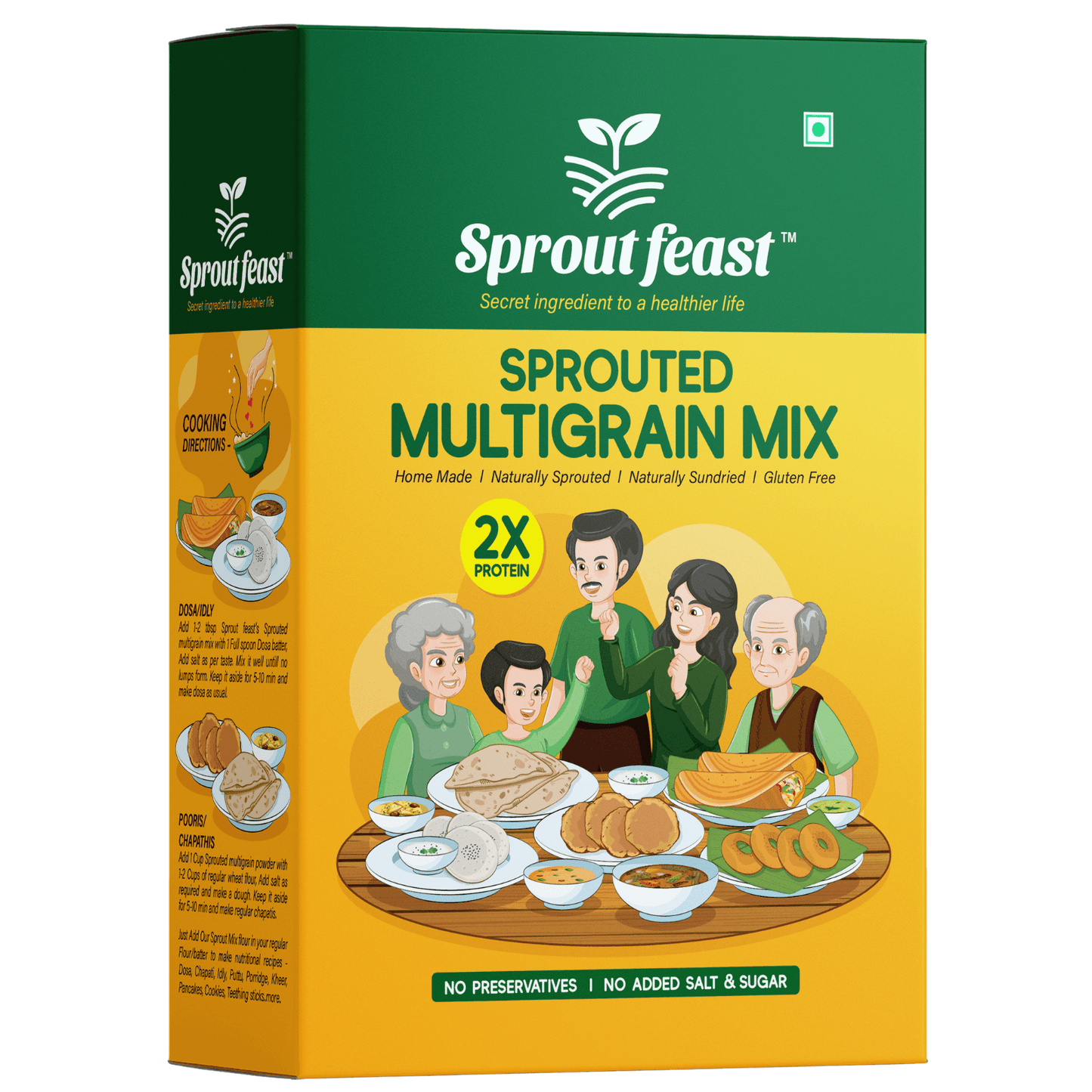 Sprouted Feast Sprouted Multigrain Add on Mix Flour