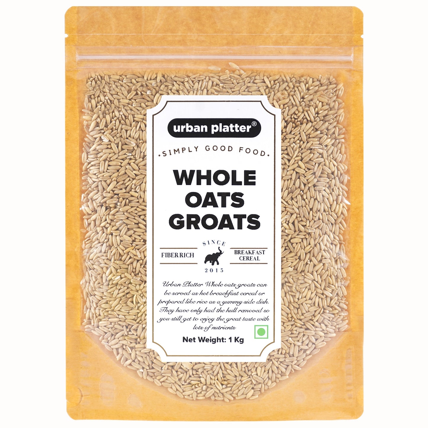 Urban Platter Whole Oats Groats - 1 kg