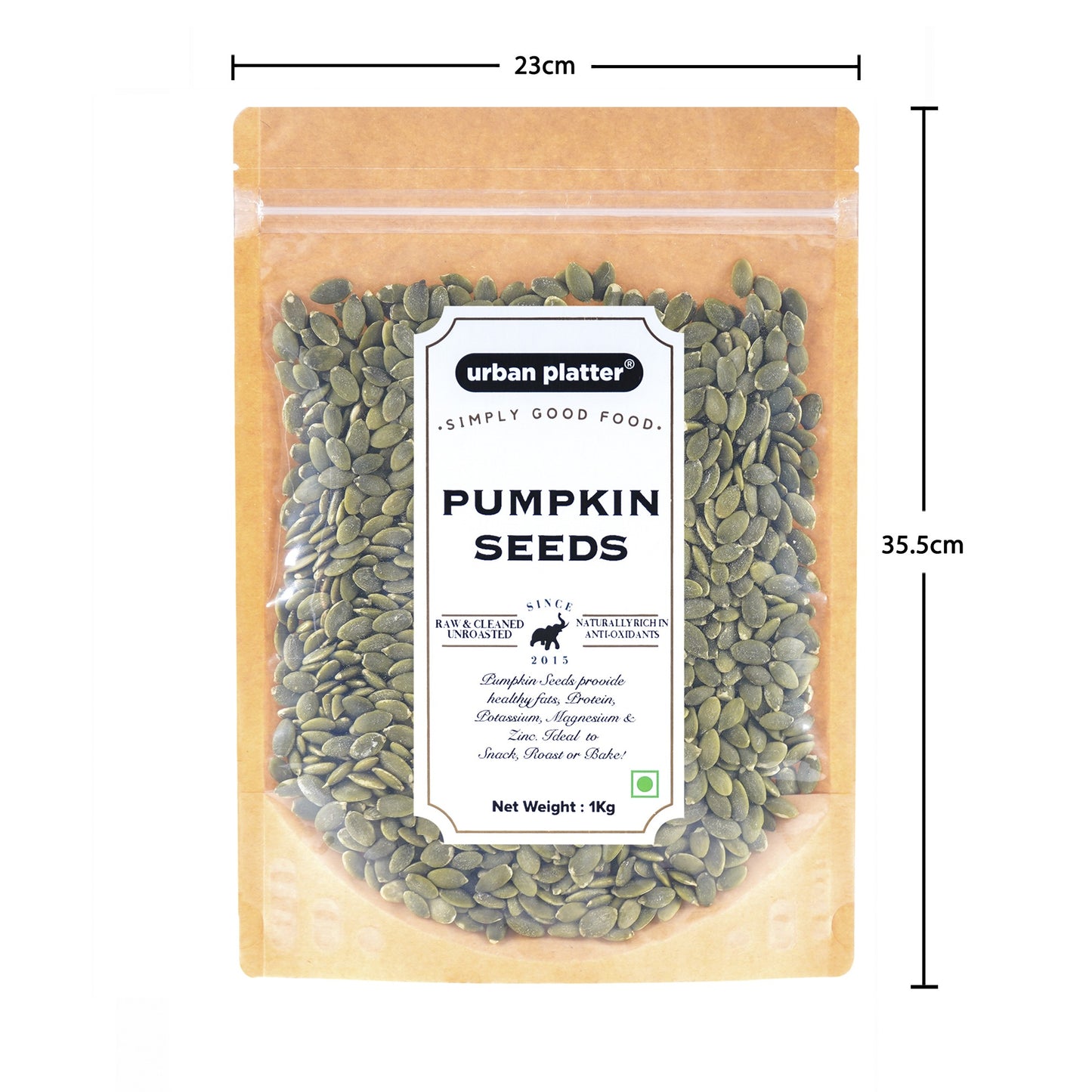 Urban Platter Raw Pumpkin Seeds - 1 kg