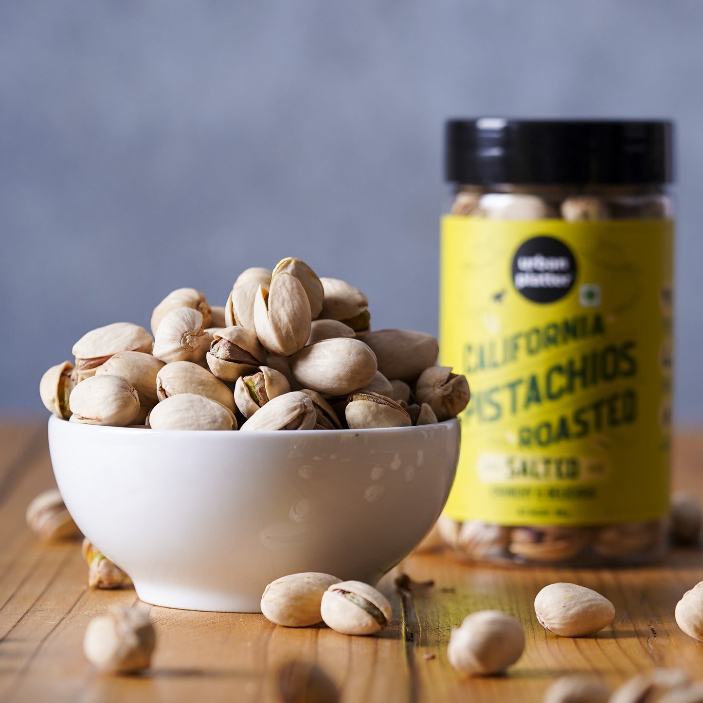 Urban Platter Roasted Salted California Pistachios - 100 gms