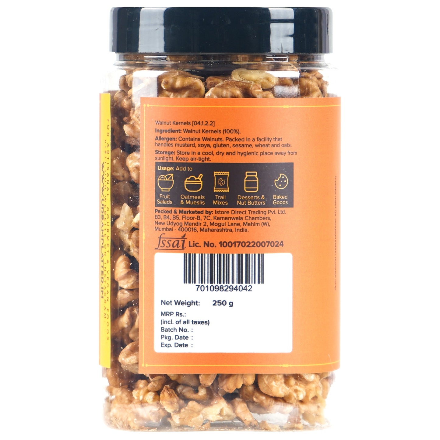 Urban Platter Kashmir Walnut Kernels - 250 gms