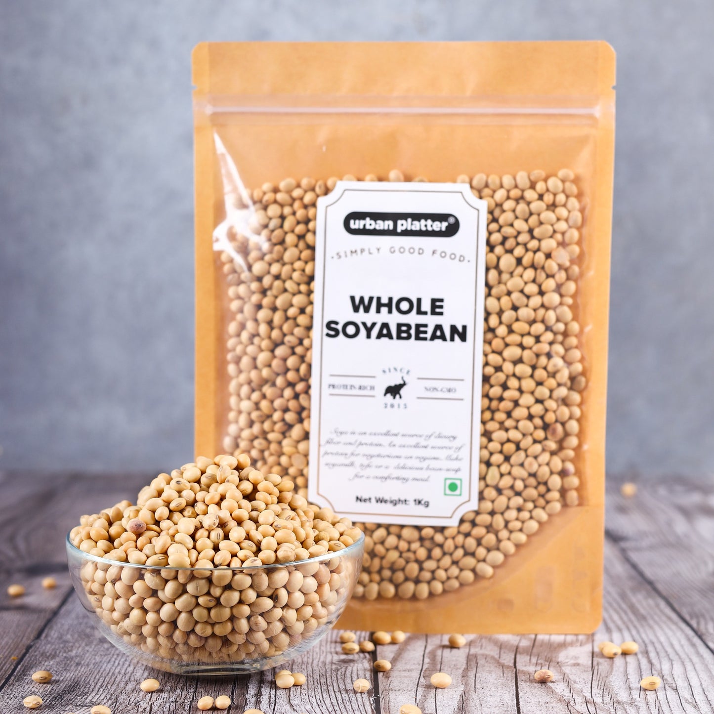 Urban Platter Soybeans (Soya Bean) - 1 kg