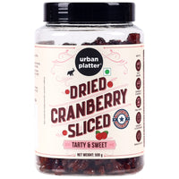 Urban Platter Dried Sliced Cranberries - 500 gms