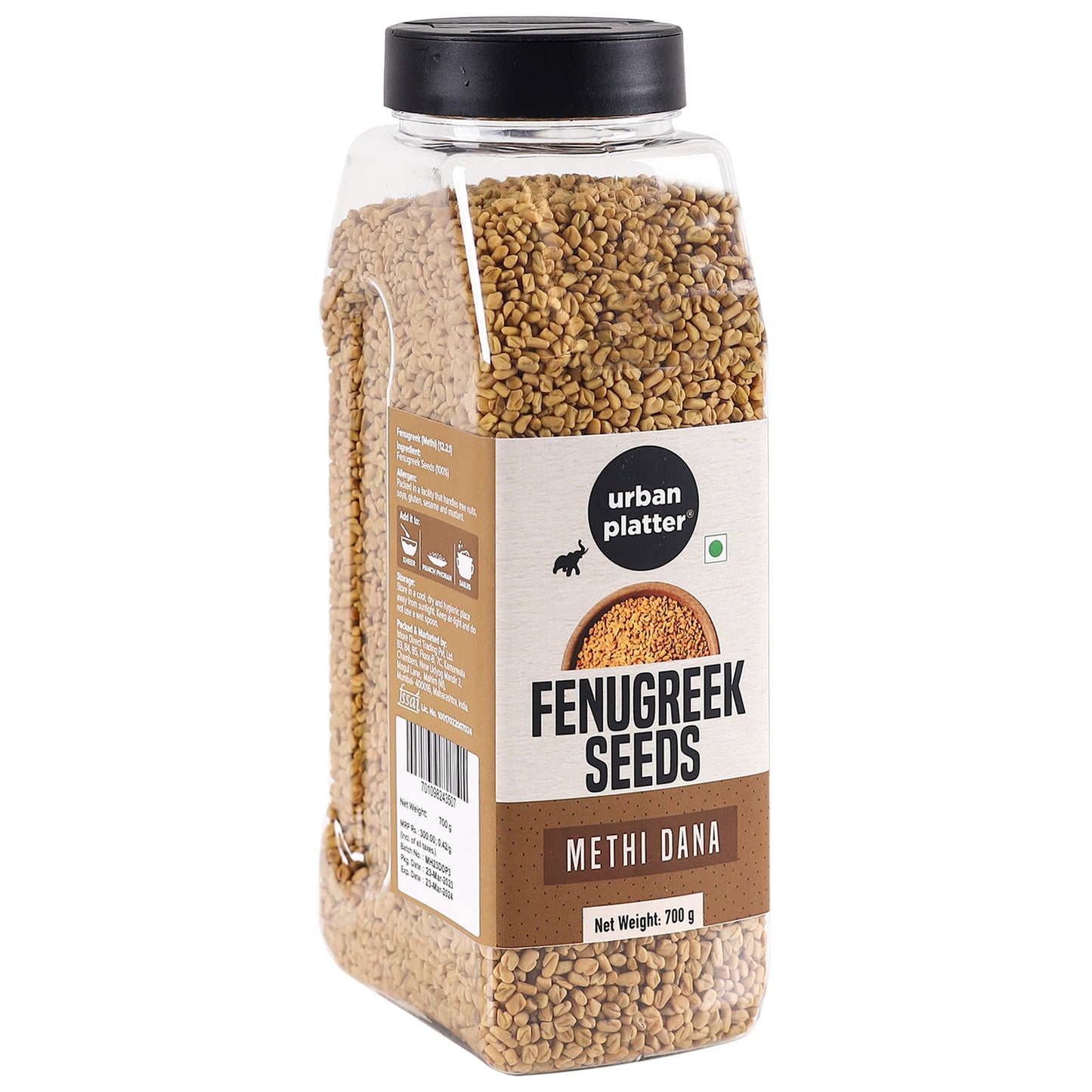 Urban Platter Dried Fenugreek Seeds - 700 gms