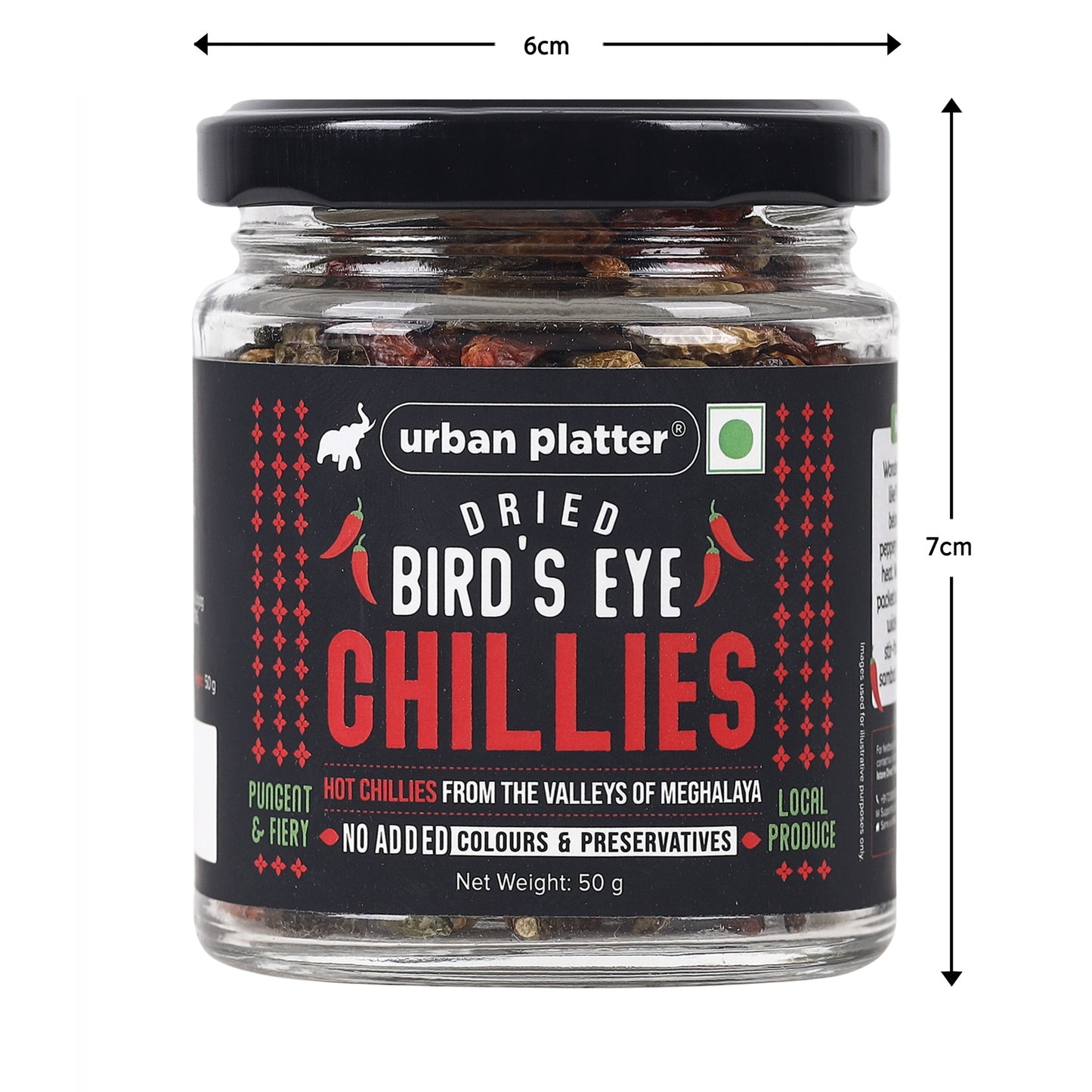 Urban Platter Dried Bird’s Eye Chilli - 50 gms