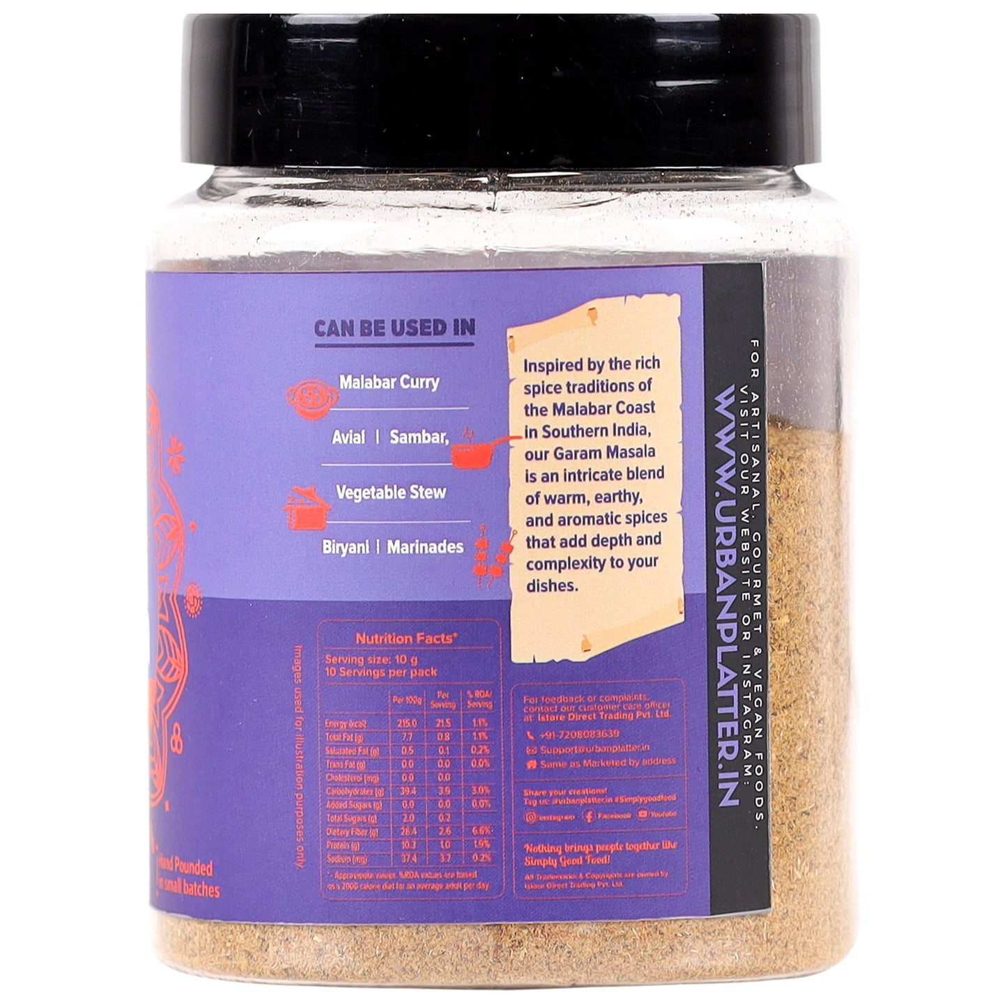 Urban Platter Artisanal Malabar Garam Masala - 100 gms